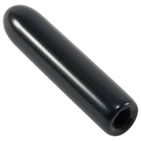 Caplugs Plastic Round Cap VC-062-10, Vinyl, Cap ID 0.062" Length 0.625", Black (Pack of 100)