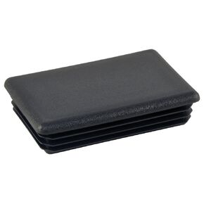 Caplugs Plastic Plug for Rectangular Tubing. RER-2X3-10-14, PE-LD, Hole width 2" Hole length 3" Wall thickness 10-14 Ga. (.134-.083)", Black (Pack of 10)