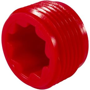Caplugs P-68V P Series – Plastic Threaded Plug for NPT/NPS Pipe Fittings, 40 Pack, Red HD-PE, Thread Size NPT 3/4" Tapered & Straight, Temporary Seals, Thread Protection, Leak Prevention (99394680)