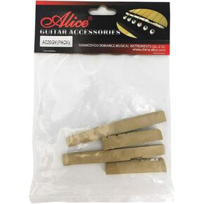 Alice 2 Sets 4pcs 6 String Acoustic Guitar Bone Bridge Saddle and Nut