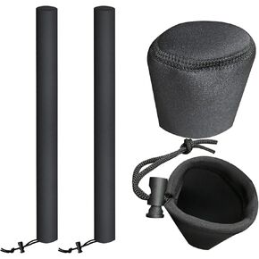 2 Pcs Boat Trailer Guide Pole Pad and Cover with Capped Ends - Heavy Duty Tear-resistant Durable