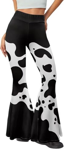 YEXIATODO High Waisted Flare Leggings for Women Tummy Control Yoga Pants in Kuwait