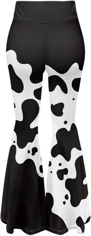 YEXIATODO High Waisted Flare Leggings for Women Tummy Control Yoga Pants in Kuwait