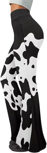 YEXIATODO High Waisted Flare Leggings for Women Tummy Control Yoga Pants in Kuwait