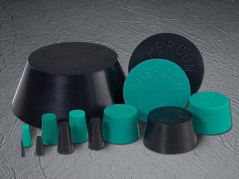 Caplugs SH-31762 Neoprene Plug - GN105 Tapered Masking Plug, Max ID 0.375" Min ID 0.250", Green (100/Bag) in Saudi Arabia