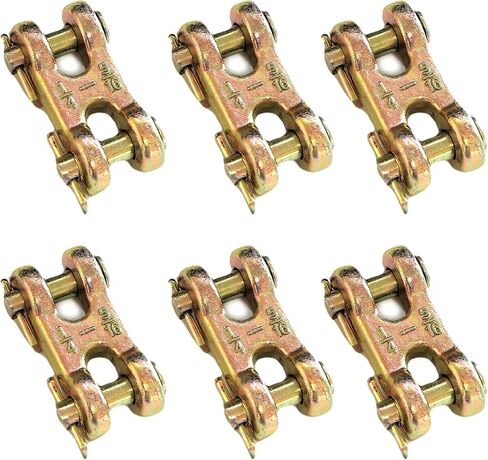 (عبوة من 2) وصلة إصلاح سلسلة أمان 5/16 بوصة Twin Clevis 3900 رطل حد حمل العمل in Kuwait