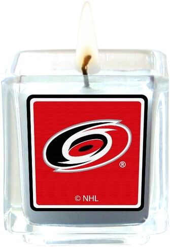 شموع معطرة من Siskiyou Sports NHL Carolina Hurricanes، 4 قطع مقاس واحد، ألوان الفريق in Saudi Arabia