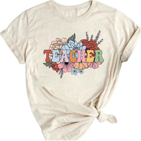 Teacher Shirts for Women Last/First Day of School 100 Days of Loving School Inspirational Graphic Tees Tops in Saudi Arabia