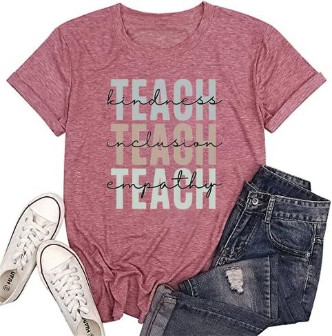 Teacher Shirts for Women Last/First Day of School 100 Days of Loving School Inspirational Graphic Tees Tops in Saudi Arabia