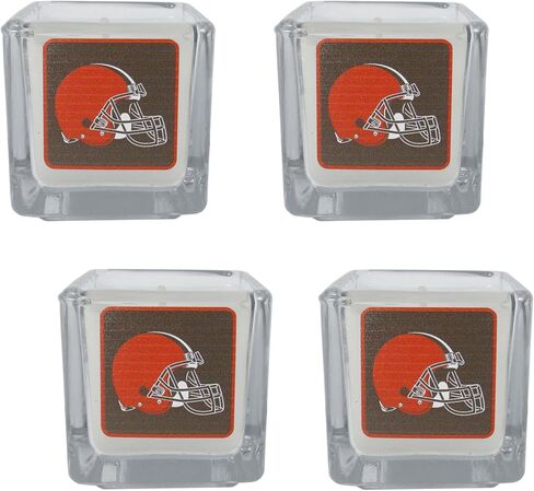 شموع معطرة من Siskiyou Sports NFL Cleveland Browns، 4 قطع مقاس واحد، ألوان الفريق in Saudi Arabia