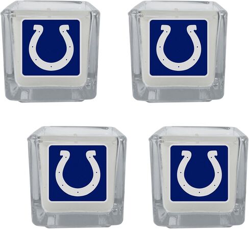 شموع معطرة من Siskiyou Sports NFL Indianapolis Colts، 4 قطع مقاس واحد، ألوان الفريق in Kuwait