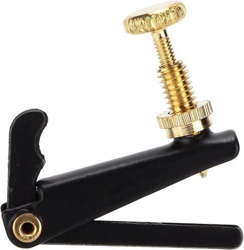 4Pcs Violin Fine Tuners Metal Violin String Violin Fine Tuner Screw Adjuster Replacement Musical Accessories for 3/4 4/4 Violins(Black) in Saudi Arabia