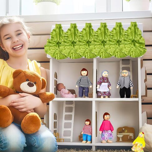 Garneck 3PCS Artificial Lettuce Leaves - Fake Vegetables Leaf - 1:1 Reproduction of Simulated Vegetable Models for Home Kitchen Food Playset Display Window Photography Props in Saudi Arabia