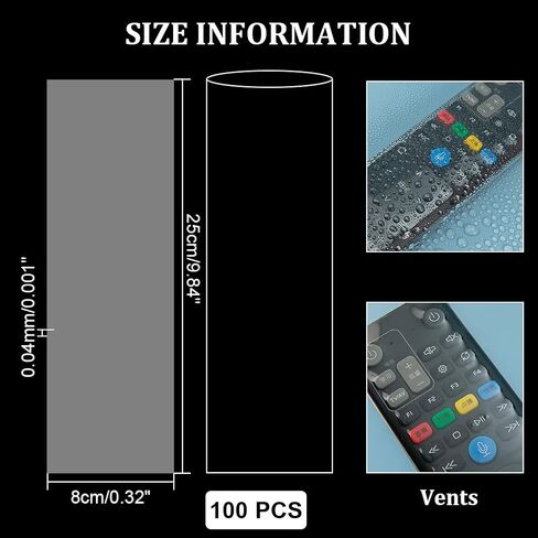 200 قطعة من أكياس التغليف المنكمشة من NBEADS، مقاس 9.8 × 3 بوصة من PVC، أغلفة قابلة للانكماش بالحرارة، أكياس مستطيلة قابلة للانكماش، أكياس صغيرة لعلاج الأشياء للشموع، والصابون، والجرار، والهدايا، وزجاجة مستحضرات التجميل الصغيرة in Kuwait