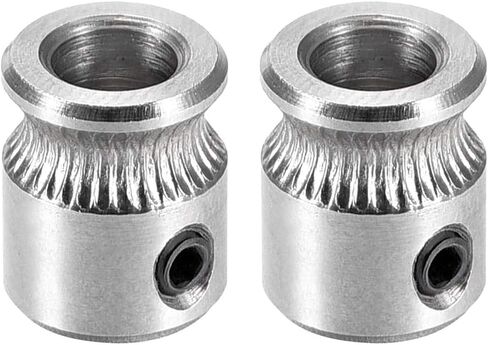 Uxcell MK8 Drive Gear Direct Extruder Drive 5 مم تتحمل للطارد قطعتين in Saudi Arabia