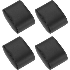 uxcell 4Pcs Bracelet Watch Pillow PU Leather Jewelry Display Pillows for Watch Box Bangle Cushions Display Storage (2.83" x 1.77" x 1.5", Black)