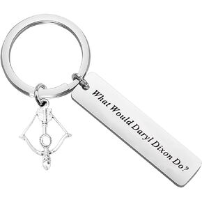 TWD Inspired Gifts TWD Fans Gift Zombie Apocalypse Keychain What would daryl dixon do Keychain