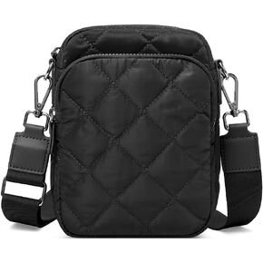 WESTBRONCO Small Quilted Crossbody Bags for Women Cell Phone Wallet Purse with Card Slots