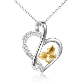 WINNICACA Necklace for Women S925 Sterling Silver Pendant Necklaces Jewelry Gifts for Her Daughter Teens Girls Sisters Mom Grandma Birthday Anniversary Graduation Gifts