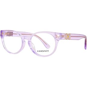 Versace Kids VK 3323U 5372 Transparent Pink Plastic Oval Eyeglasses 47mm