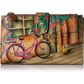 Anuschka Women's, Handpainted Leather Large Smart Phone Case & Wallet