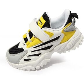 Qocifry Kids Sneakers for Boys Girls Running Tennis Shoes Lightweight Breathable Sport Athletic