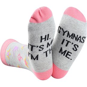 Gymnast Gift Gymnastics Team Gift Hi It's Me I'm The Gymnast Socks Gymnastics Class Graduation Gift