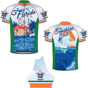 CANARI Men's Souvenir Short Sleeve Cycling/Biking Jersey