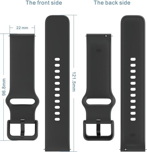 Silicone Watch Bands, 22mm Watch Band Quick Release Silicone Breathable Wristband for Men in Saudi Arabia
