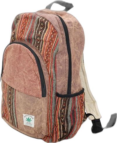 Brown large hemp backpack, hippie backpack in Saudi Arabia