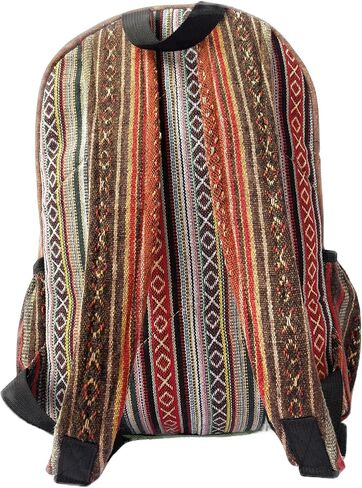Brown large hemp backpack, hippie backpack in Saudi Arabia