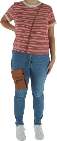 ili New York 6824 Leather Crossbody Organizer with RFID Blocking Lining (Antique Saddle) in Kuwait