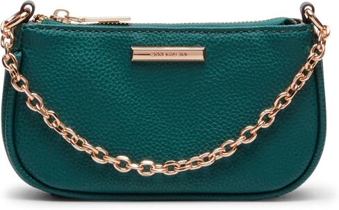 Anne Klein Mini Crossbody with Chain Swag, Emerald in Saudi Arabia