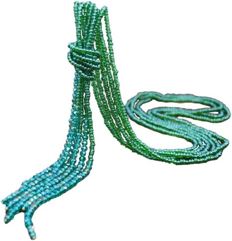 ابتسم عباد الشمس الملونة كريستال الخرز قلادة ، طبقات الخرز الشرابات اليدوية قلادة طويلة للنساء والفتيات in Kuwait