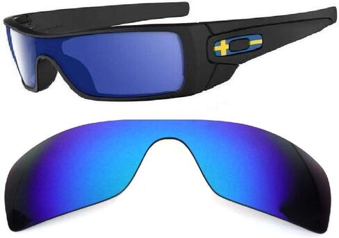 Galaxy Replacement Lenses For Oakley Batwolf Sunglasses Blue Polarized,100% UVAB in Saudi Arabia