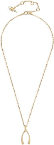 Lucky Brand Wish Bone Pendant, Silver, One Size in Saudi Arabia