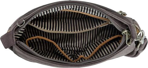 Travelon Heritage Anti-Theft Saddle Crossbody, Pewter in Kuwait