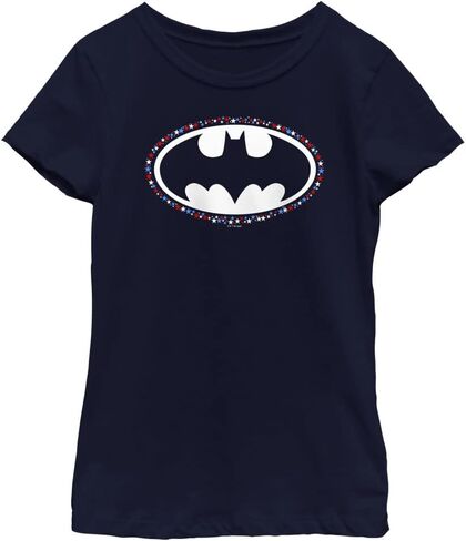 DC Comics Batman Seeing Stars Logo Girls Short Sleeve Tee Shirt in Saudi Arabia