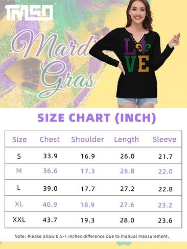 TMSD Womens St. Patrick's Day Top Long Sleeve Sweatshirt V-Neck Sexy Shirt in Saudi Arabia