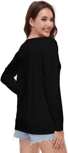 TMSD Womens St. Patrick's Day Top Long Sleeve Sweatshirt V-Neck Sexy Shirt in Saudi Arabia