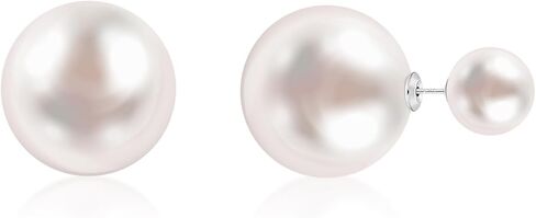Jewelry S925 Sterling Silver Handpicked Freshwater Cultured Pearl Stud Earrings For Brides Bridesmaid Anniversary Birthday Gifts Accessories Jewelry Gift For Women… in Saudi Arabia