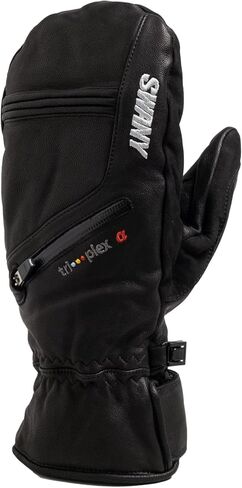 قفازات سواني النسائية للثلج الشتوية المعزولة المقاومة للماء والمسامية مع جيب بسحاب in Kuwait