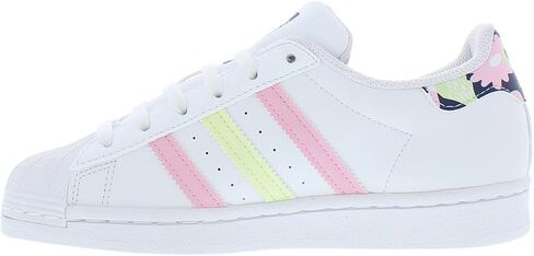 adidas Originals Girl's Superstar (Big Kid) White/Almost Lime/True Pink 6.5 Big Kid M in Kuwait
