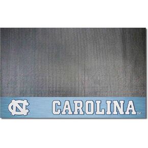 FANMATS 12114 North Carolina Tar Heels Vinyl Grill Mat - 26in. x 42in. - Deck Patio Protective Mat | Oil, flame, and UV resistant