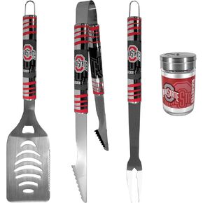 NCAA Siskiyou Sports Fan Shop Ohio State Buckeyes 3 pc Tailgater BBQ Set and Season Shaker One Size Team Color