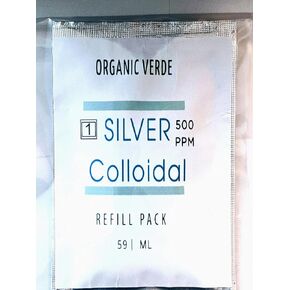 حزمة عينة من الفضة الغروية 500 جزء في المليون - نانو - قوة إضافية - معادن ضئيلة - عبوة واحدة قابلة لإعادة التعبئة in Kuwait