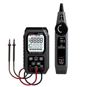 Network Cable Tester with Multimeter Tester, POE/RJ45 RJ11 CAT5 CAT6 LAN/Ethernet Port Flashing, Anti-Interference TDR Network Tester/NCV Anti-Burnout AC DC Voltmeter