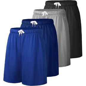 شورت رياضي URATOT للرجال كاجوال للتمرين في صالة الألعاب الرياضية، شورت سريع الجفاف مع جيوب، شورت رياضي للتدريب in Kuwait