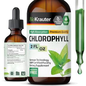 Liquid Chlorophyll Drops - Organic Chlorophyll Liquid Drops for Immune Support - Internal Deodorant - Organic Sodium Copper Chlorophyllin Extract Supplement - Chlorophyll Detox Water Drops - 2 fl oz