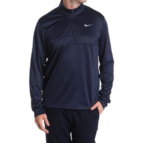 Nike Men's Essential Dri-FIT Half-Zip Golf Pullover, Obsidian/White, XX-Large